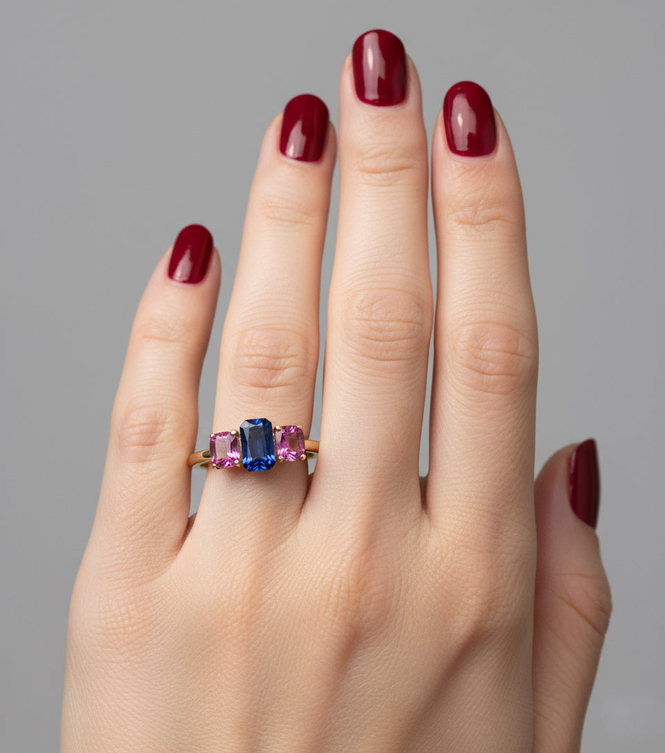 Royal Blue and Vivid Pink Ceylon Sapphires 2.90 Carat (Copy)