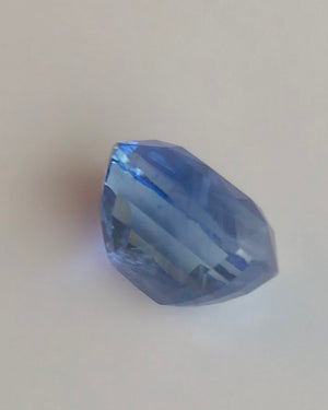 Unheated 13.12 Carat Ceylon Blue Sapphire, Loose Gemstone, Certified Cushion