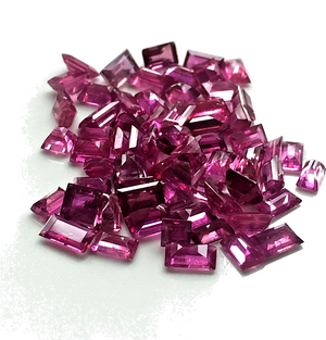 Loose 17.10ct Fine Natural Untreated Madagascar Ruby Emerald Cut Lot Parcel