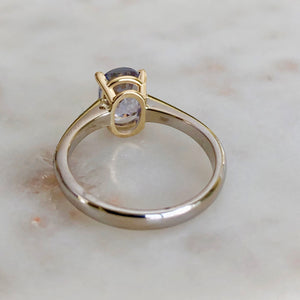 1.50 Carat Lilac Sapphire Solitaire Engagement Ring 18 Karat Gold