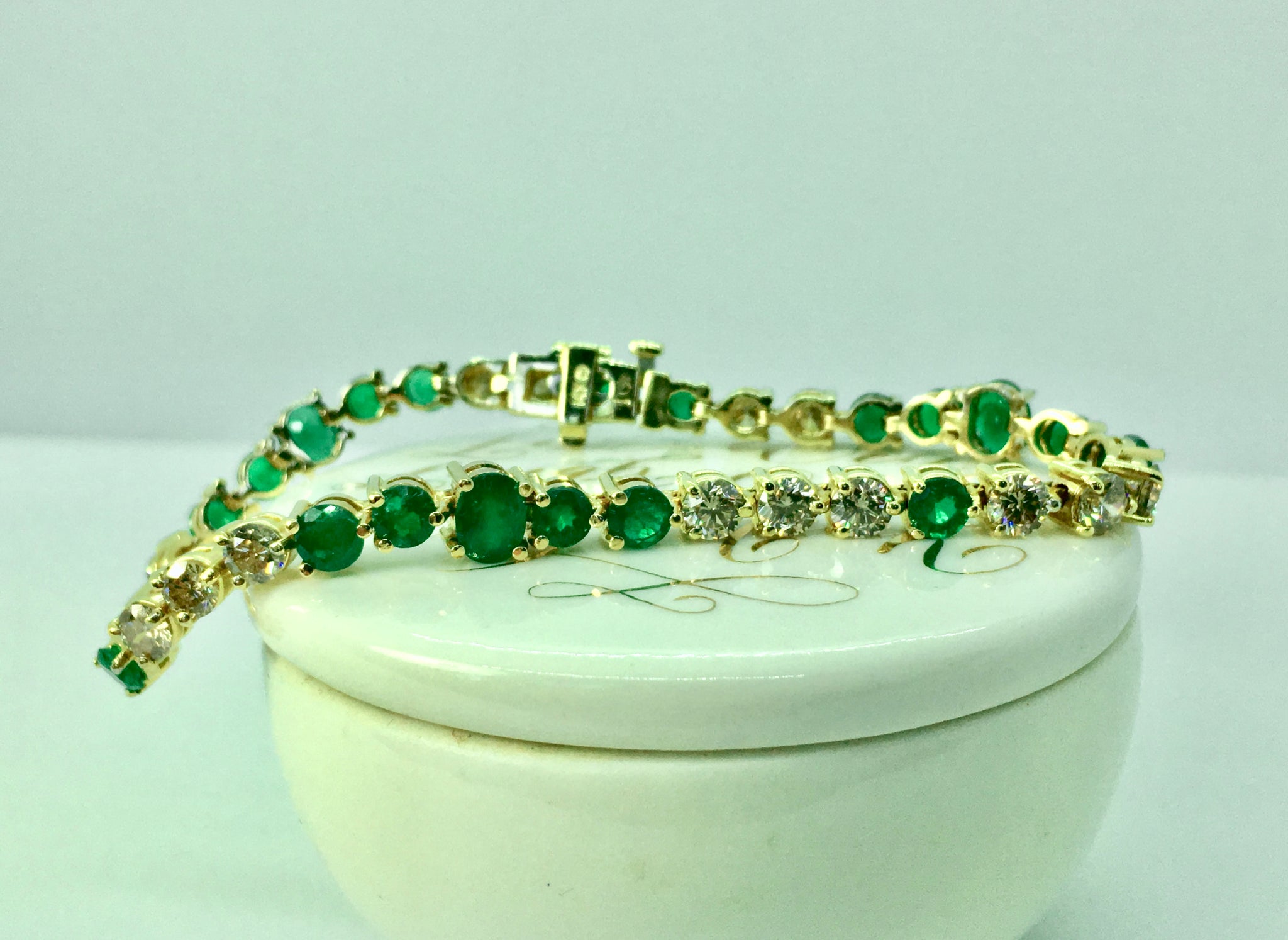 Riviera Emerald and Diamond Bracelet