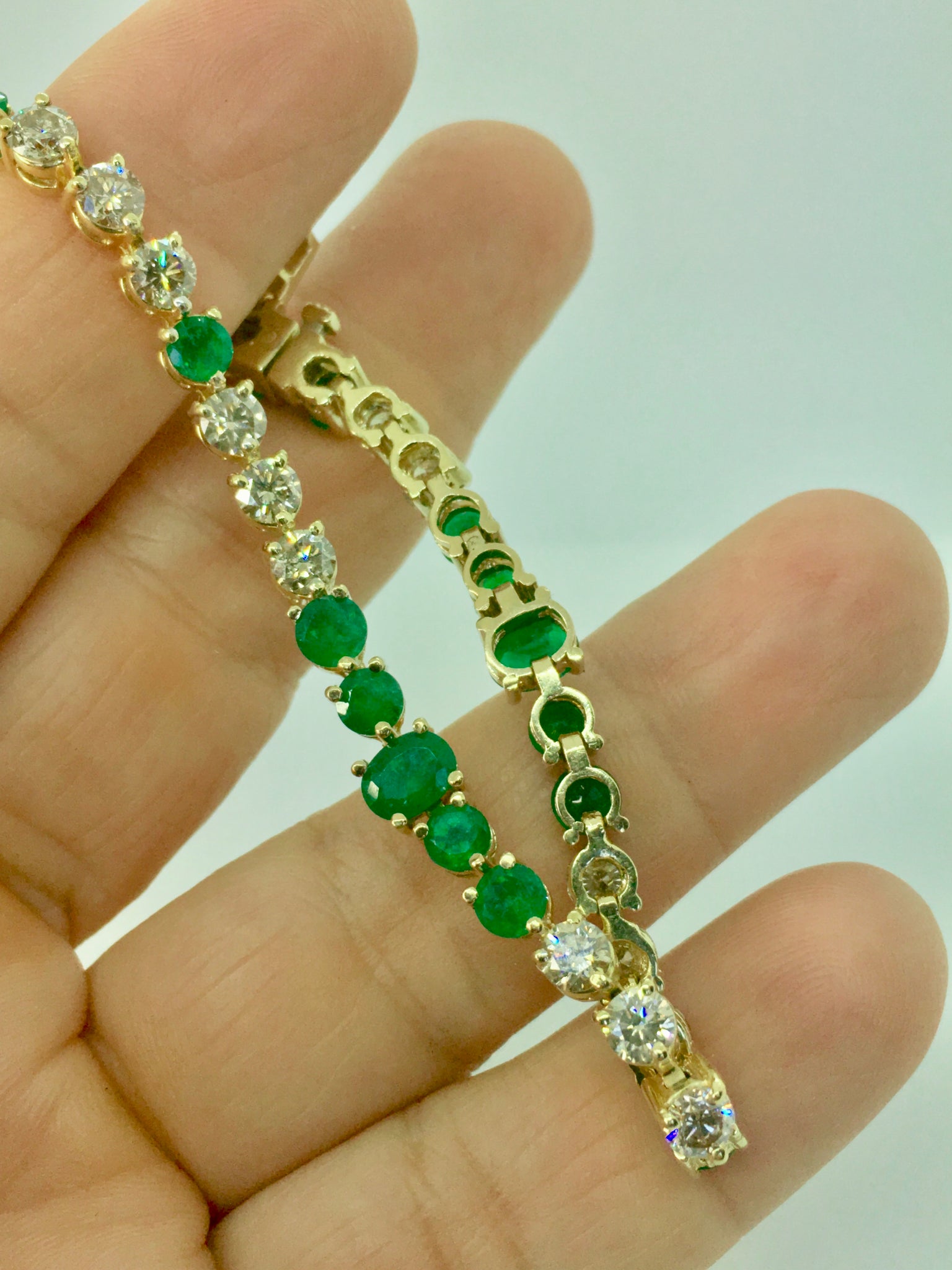 Riviera Emerald and Diamond Bracelet