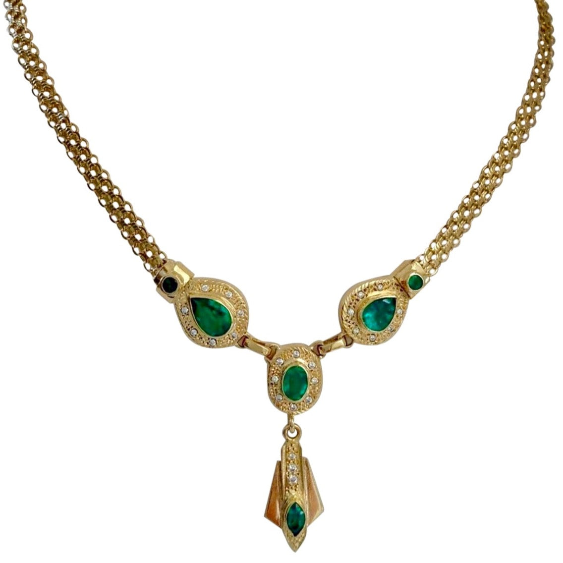 Colombian emeralds necklace online